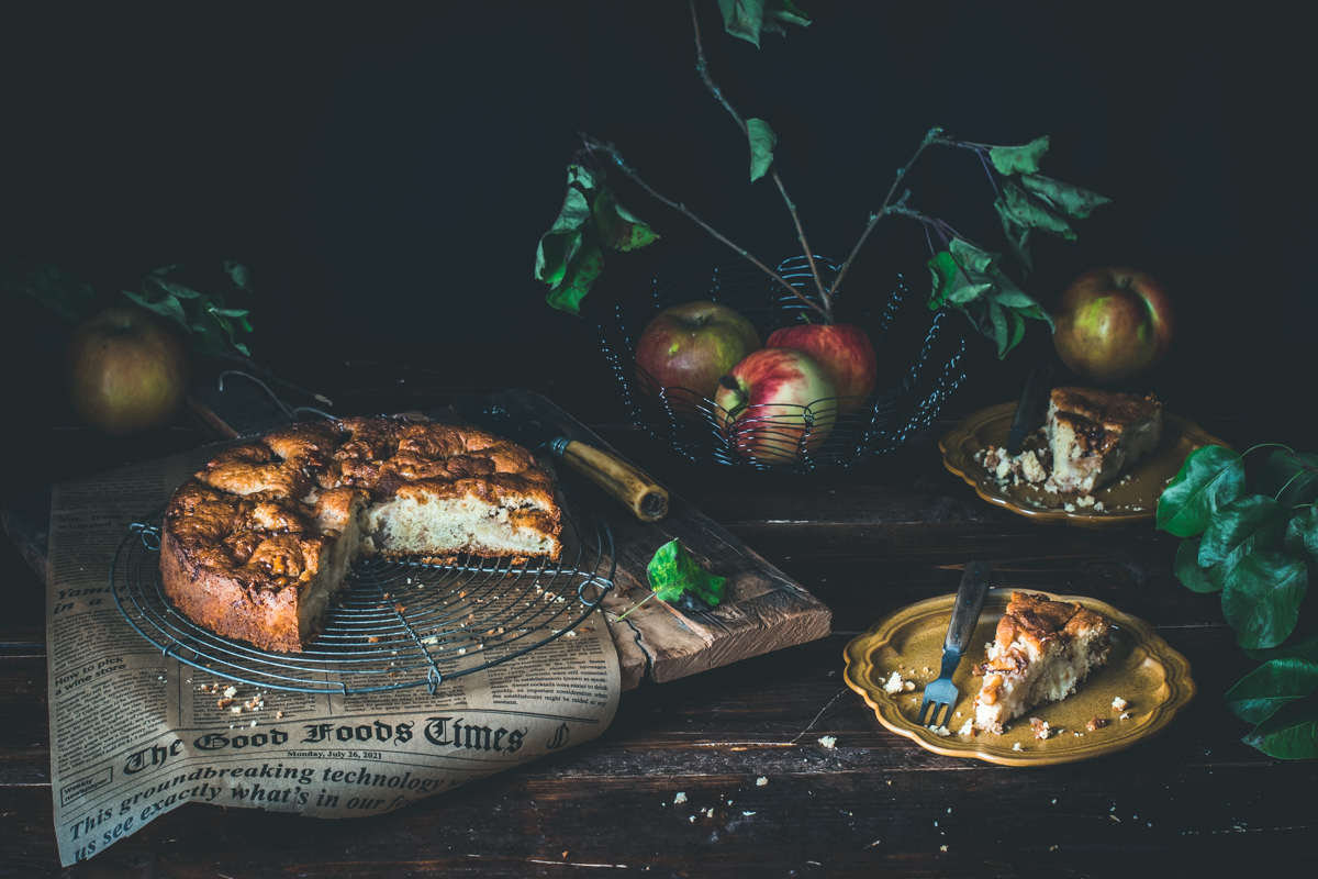 Apfel Walnuss Kuchen - glutenfrei und laktosefrei