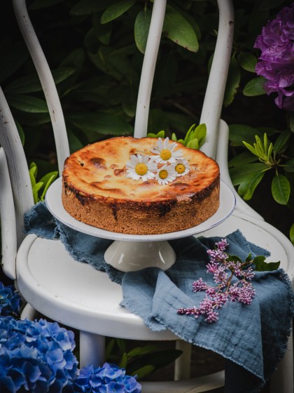 Rhabarberkuchen mit Mandel Rahm Guss - glutenfrei und laktosefrei